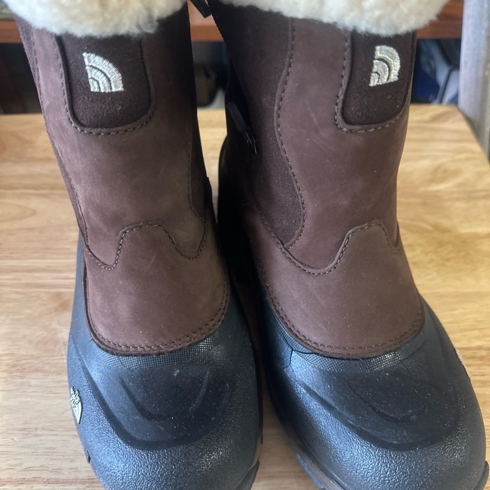 The North Face Brown and Black Winter Rain Boots